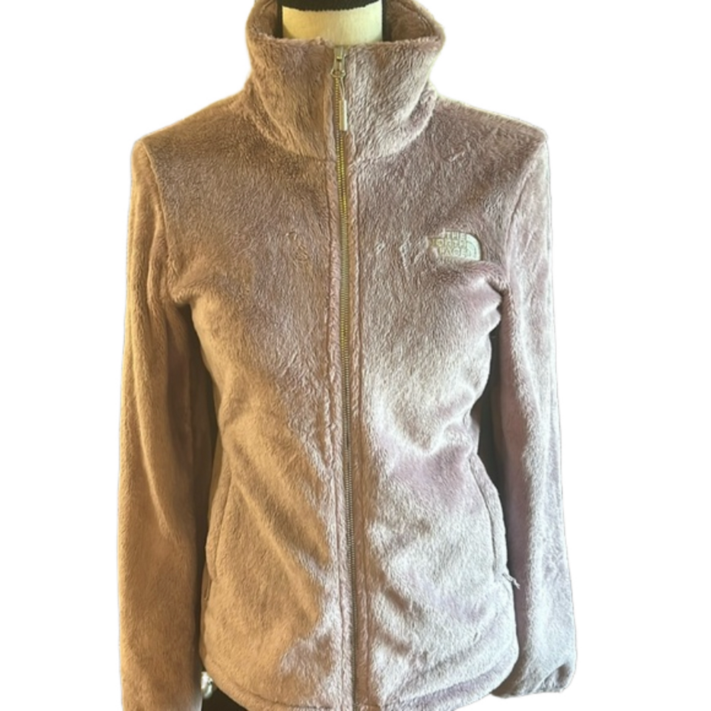 🔥NWOT The North Face fleece in light puce purple mock neck turtleneck zippered.